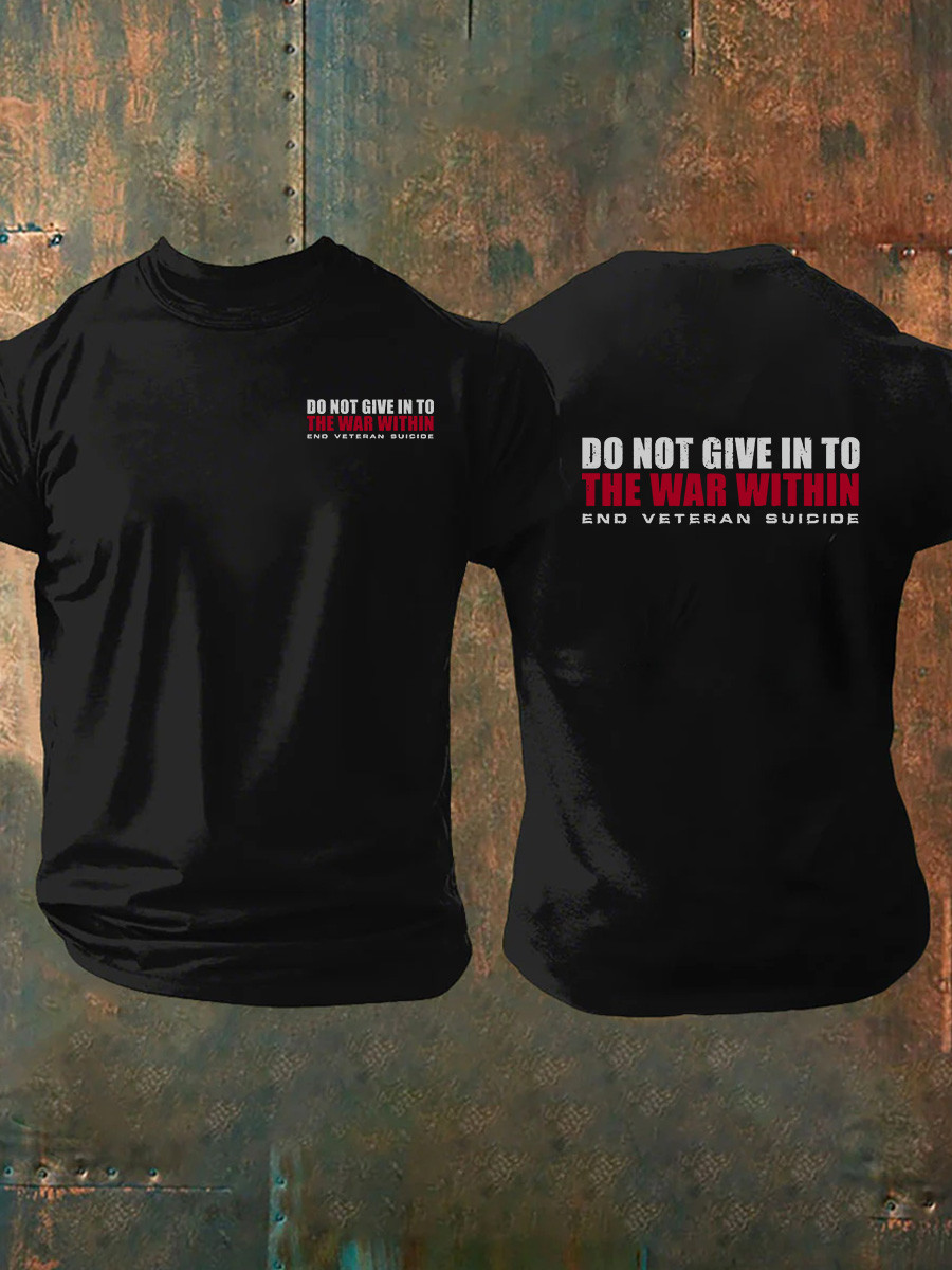 US Veteran PTSD Awareness T-Shirt End Veteran Suicide Shirt Unique Gifts For Military Men