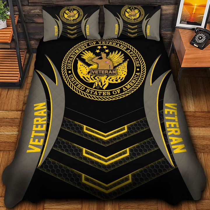 US Veteran Quilted Bedding Set Duvet Cover Bedspread Department Of Veterans Affairs Gift Ideas