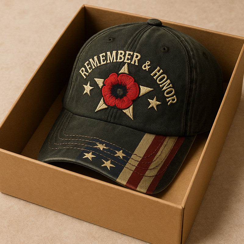 US Veteran Remember And Honor Hat American Flag Cap Patriotic Gifts For Veterans