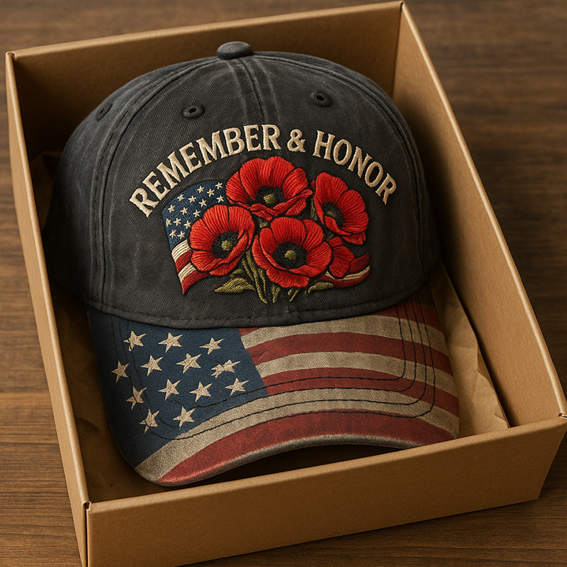 US Veteran Remember And Honor Hat Lest We Forget American Flag Cap Unique Gift Ideas