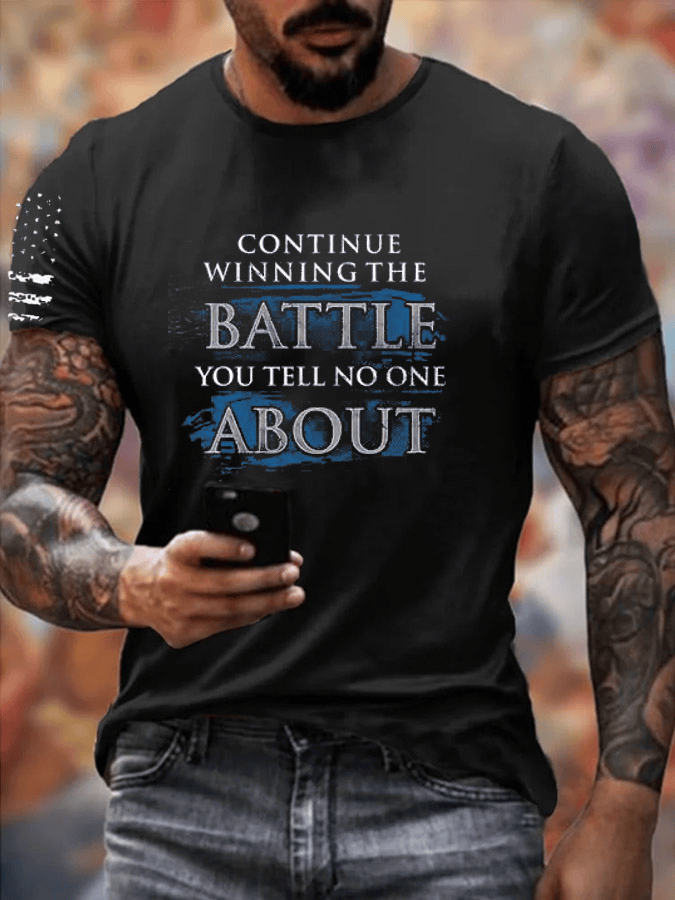 US Veteran T-Shirt Continue Winning The Battle Veteran Shirt Christmas Gifts For Military