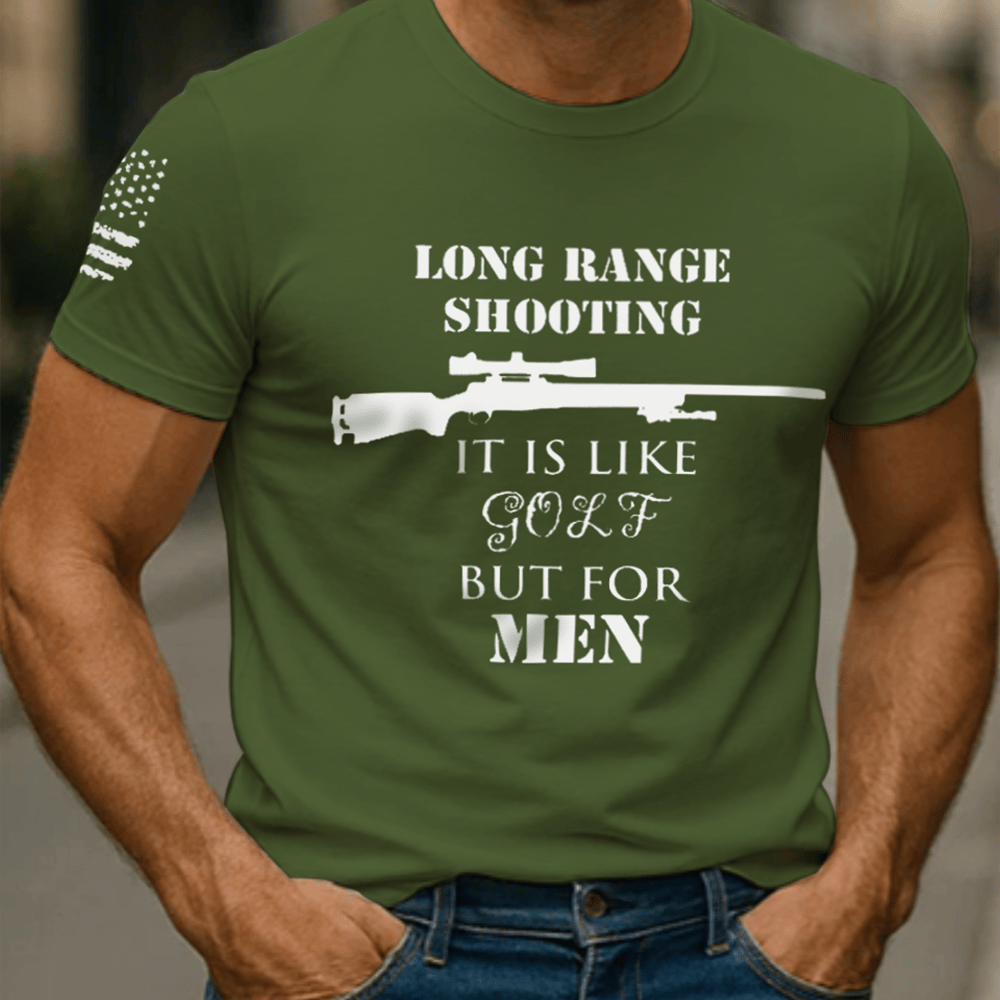US Veteran T-Shirt Long Range Shooting Veteran Merch Patriotic Gifts For Veterans