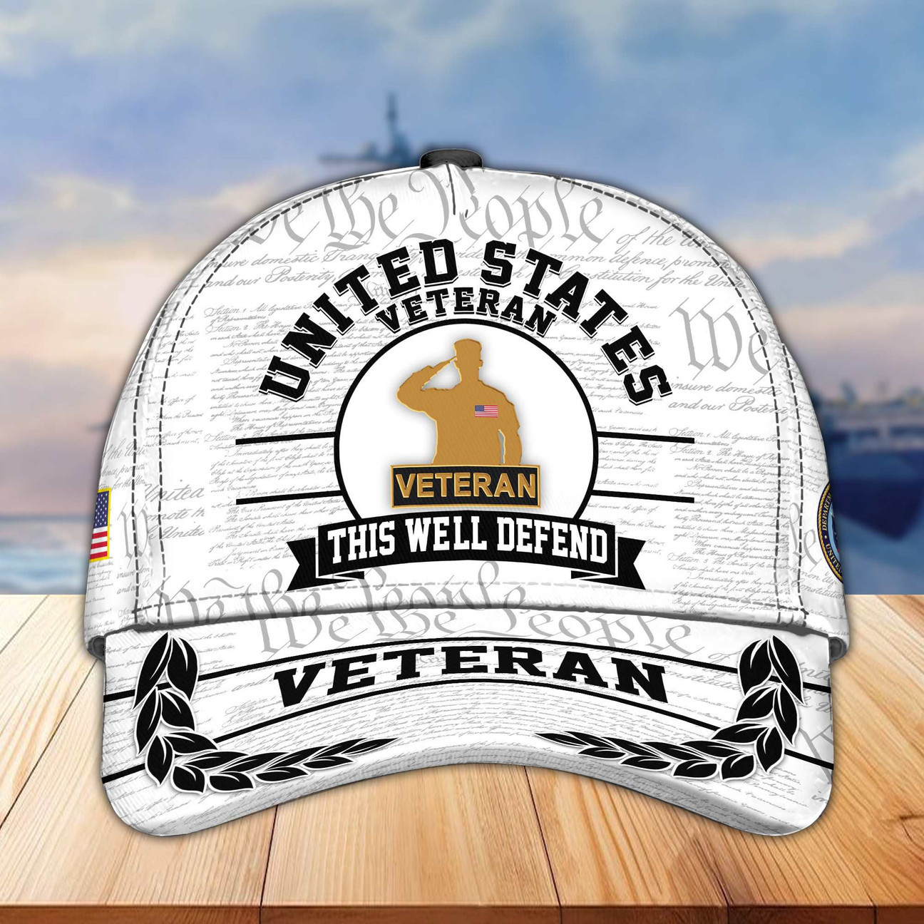 US Veterans We The People Cap Patriotic Hat Perfect Gift for Father