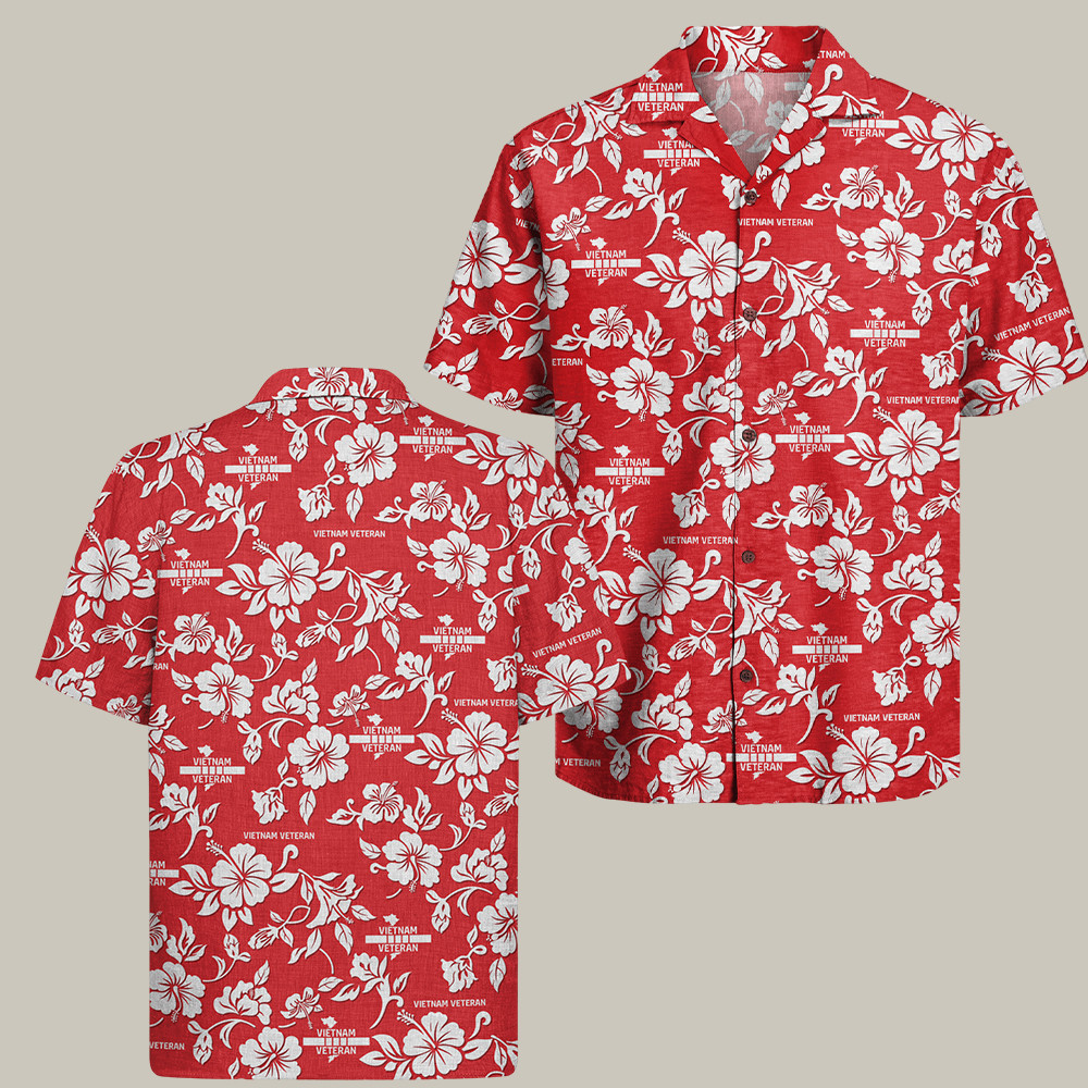 US Vietnam Veteran Hawaiian Shirt Freedom Fighter Veteran Vietnam War Apparel Gifts
