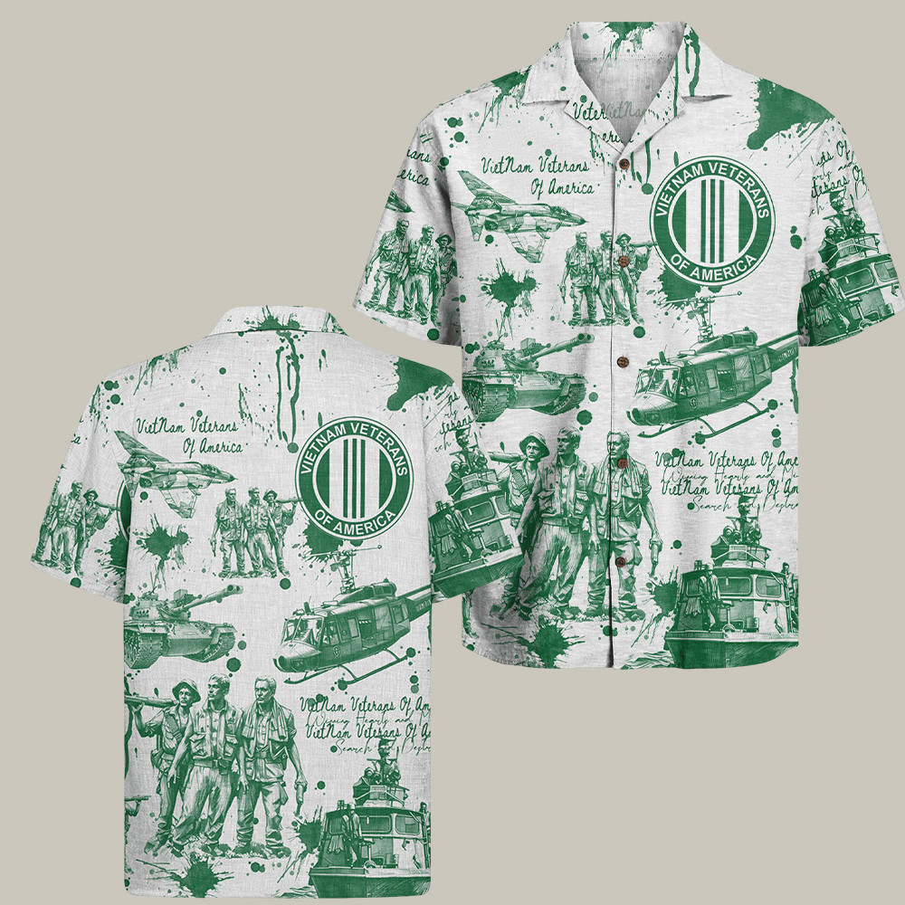 US Vietnam Veteran Hawaiian Shirt Freedom Fighter Vietnam Veteran Retirement Gift