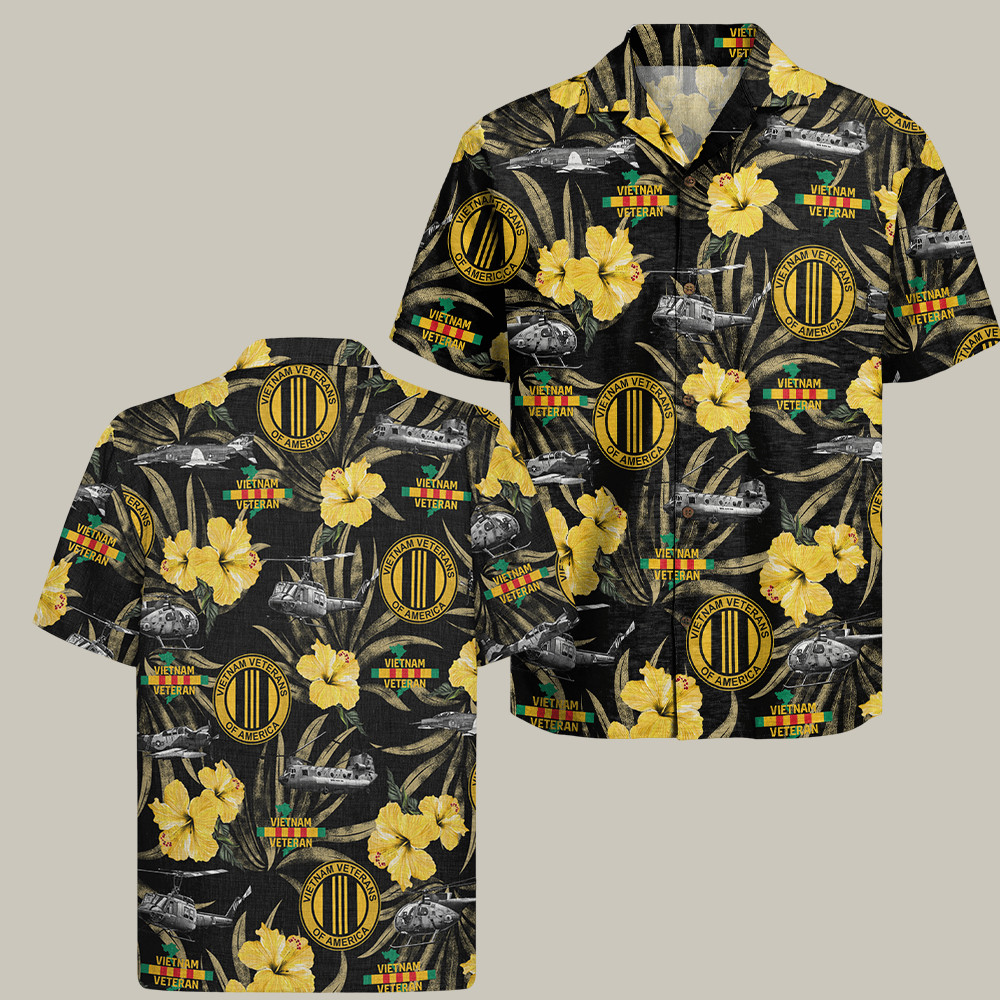 US Vietnam Veteran Hawaiian Shirt Military Appreciation Vietnam Veteran Apparel Gifts