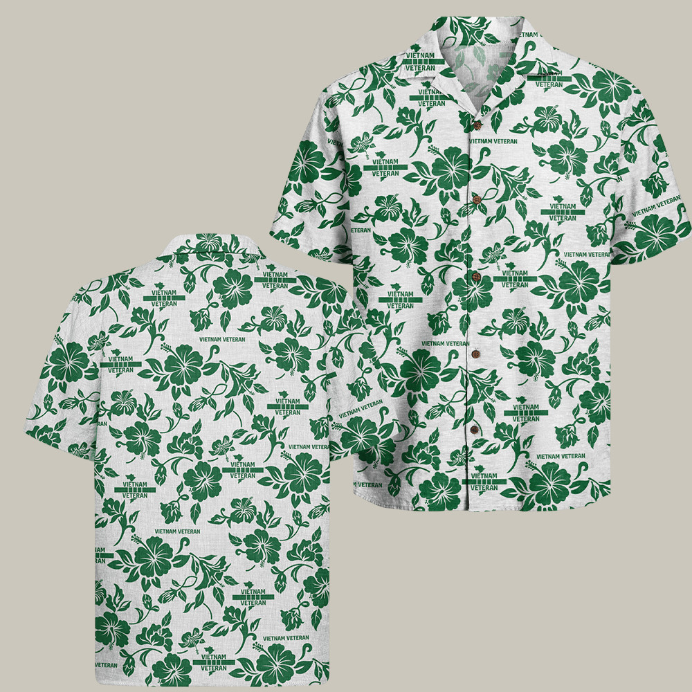 US Vietnam Veteran Hawaiian Shirt Military Appreciation Vietnam Veteran Daughter Gift