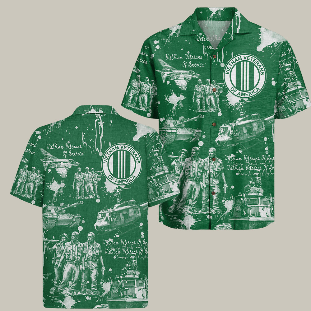 US Vietnam Veteran Hawaiian Shirt Served with Honor Vietnam Veteran Tribute Shirt