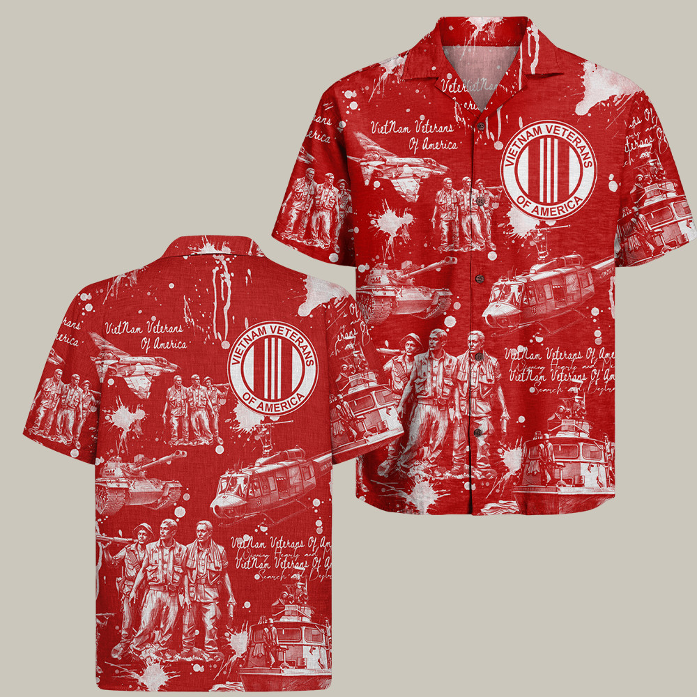 US Vietnam Veteran Hawaiian Shirt Vietnam Veteran Of America Memorial Gift Ideas