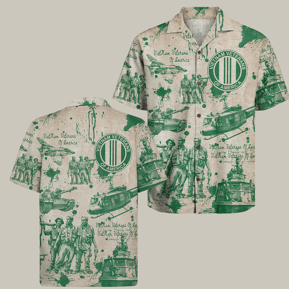 US Vietnam Veteran Hawaiian Shirt Vietnam Veteran Of America Patriotic Gift Ideas