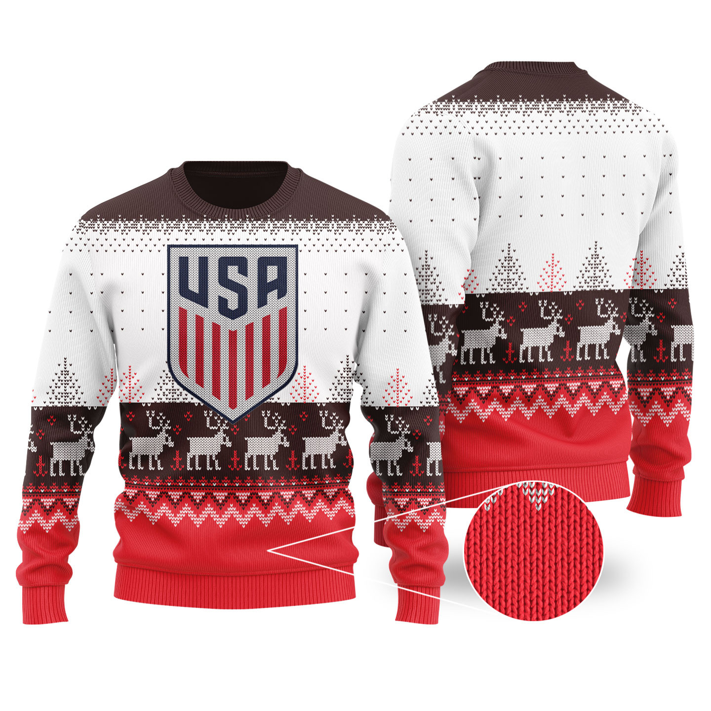Us Womens National Soccer Ugly Christmas Sweater Holiday Gift Merch That Everyone Will Adore