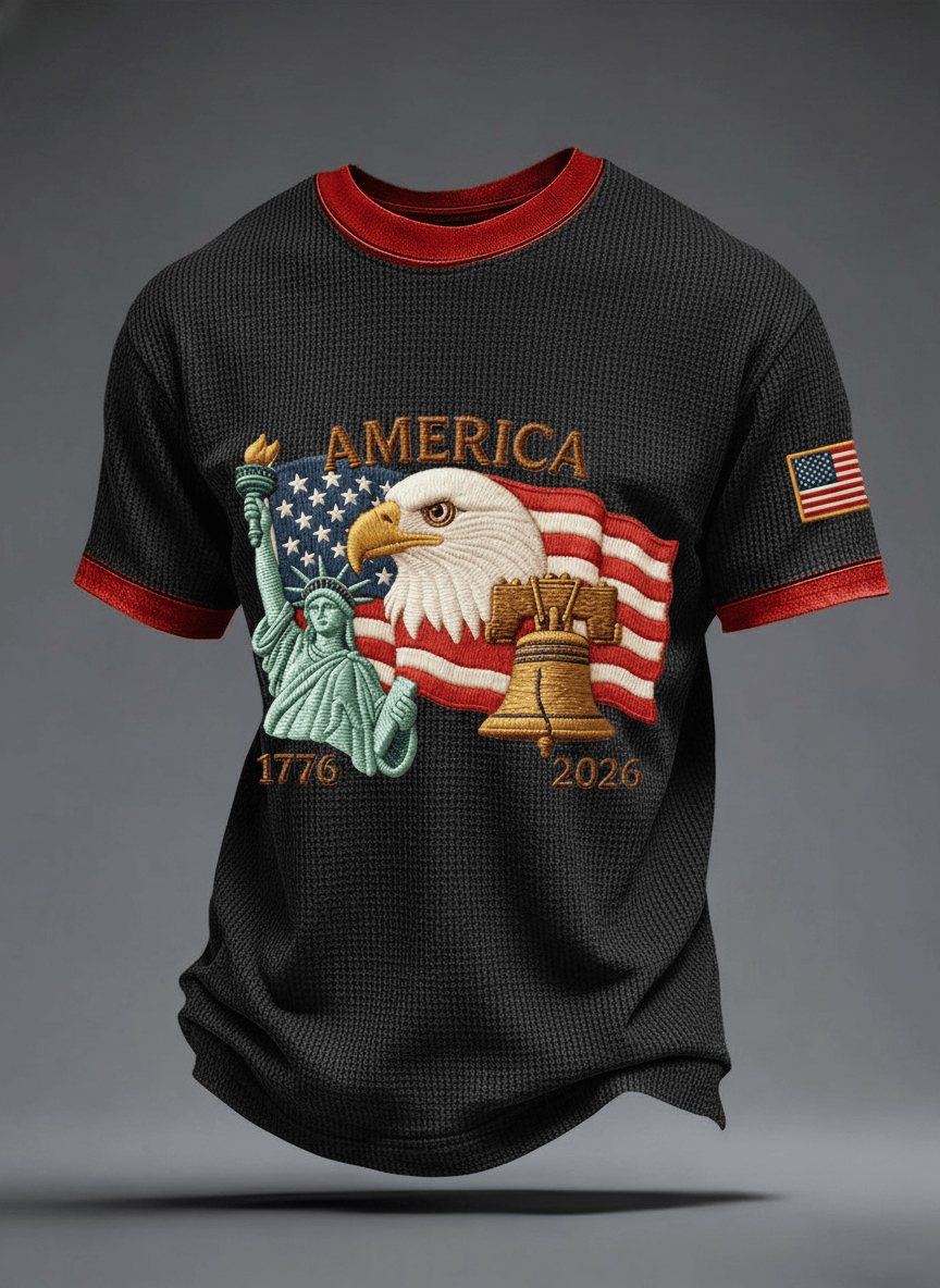 USA 1776 2026 Vintage T-Shirt Men 250th Anniversary Patriotic Best Gift For Men
