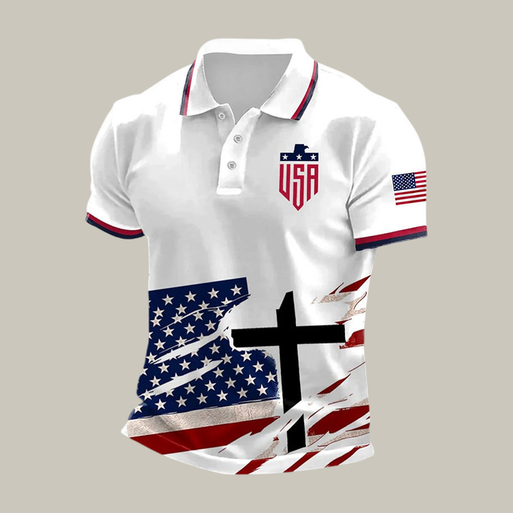USA 2026 FIFA World Cup Faith Cross Polo Shirt World Cup Shirt Soccer Lover Present