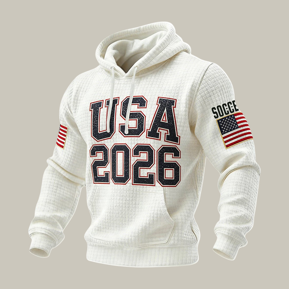 USA 2026 FIFA World Cup Hoodie American Flag Soccer Apparel Gift For Game Day