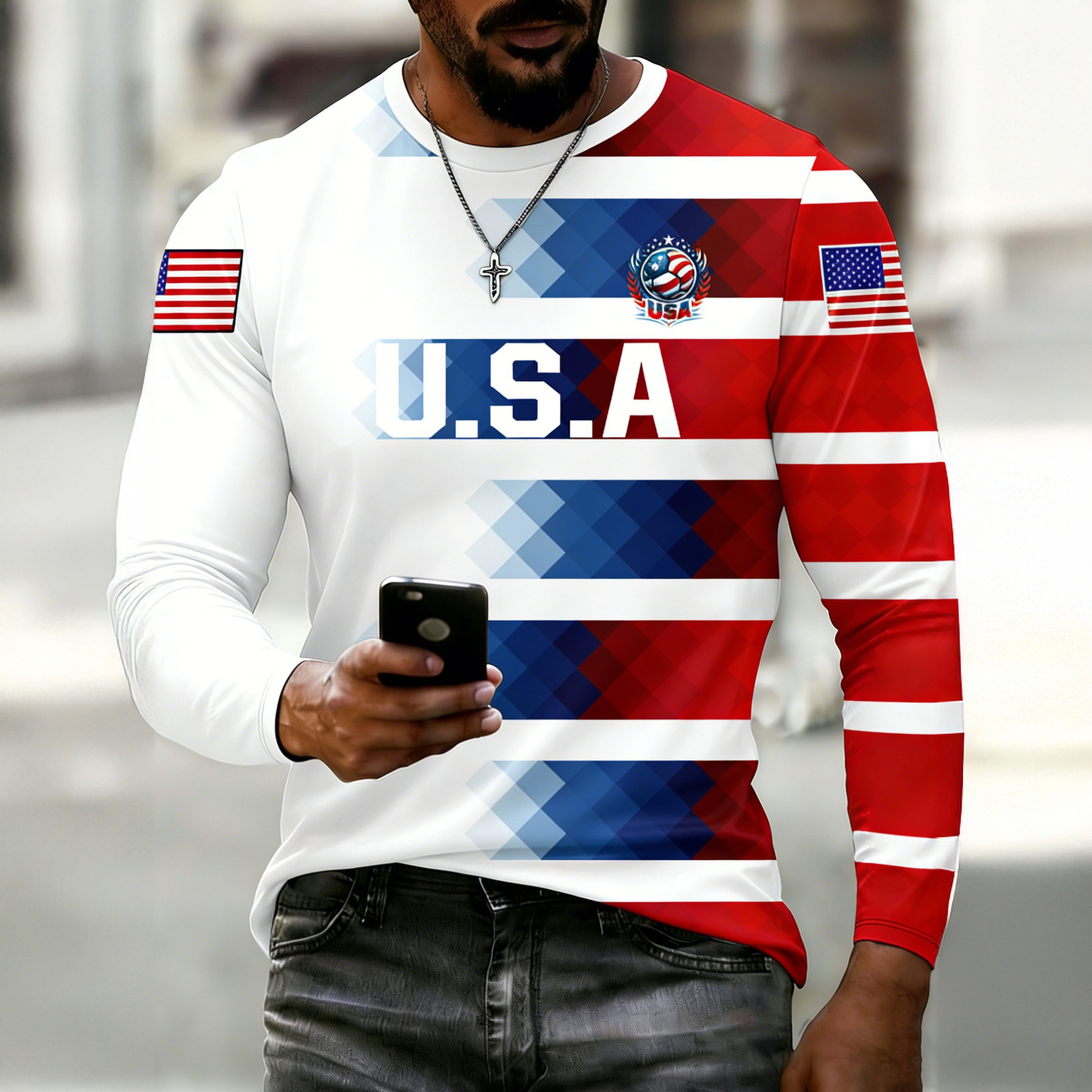 USA 2026 FIFA World Cup Long Sleeve Shirt FIFA Club World Cup Bracket Apparel Best Fan Gear