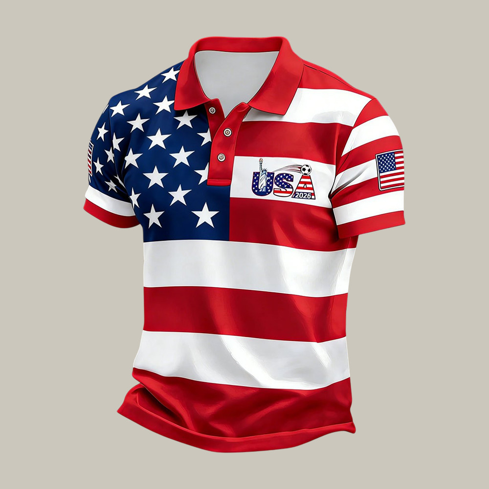 USA 2026 FIFA World Cup Polo Shirt FIFA Club World Cup Bracket Apparel Fan Gift For Husband