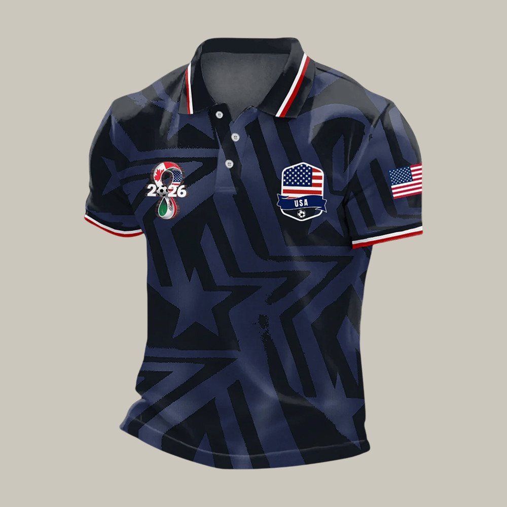 USA 2026 FIFA World Cup Polo Shirt Soccer Fan Shirt Present For Brother