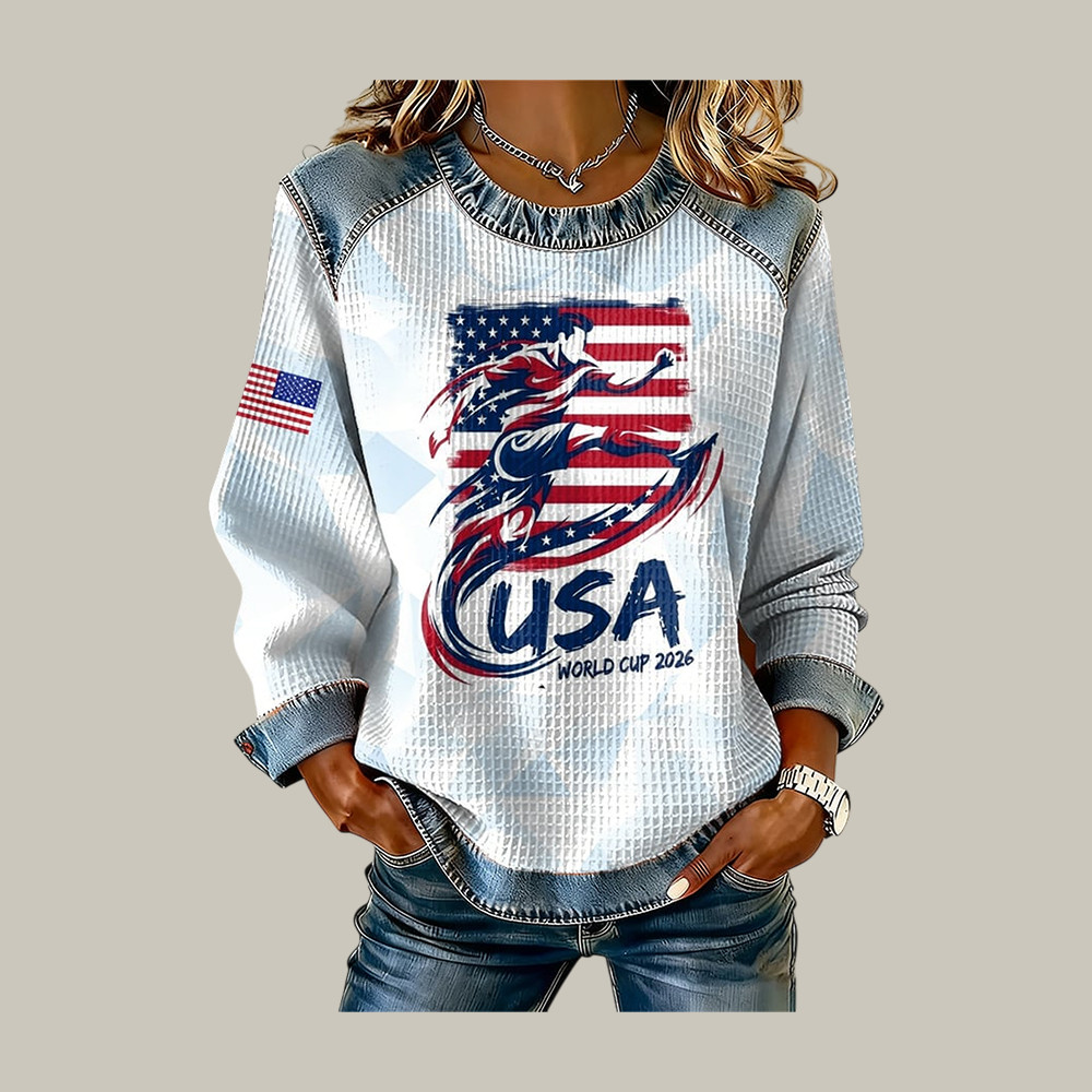USA 2026 FIFA World Cup Sweatshirt American Flag Soccer Apparel Best Fan Gear