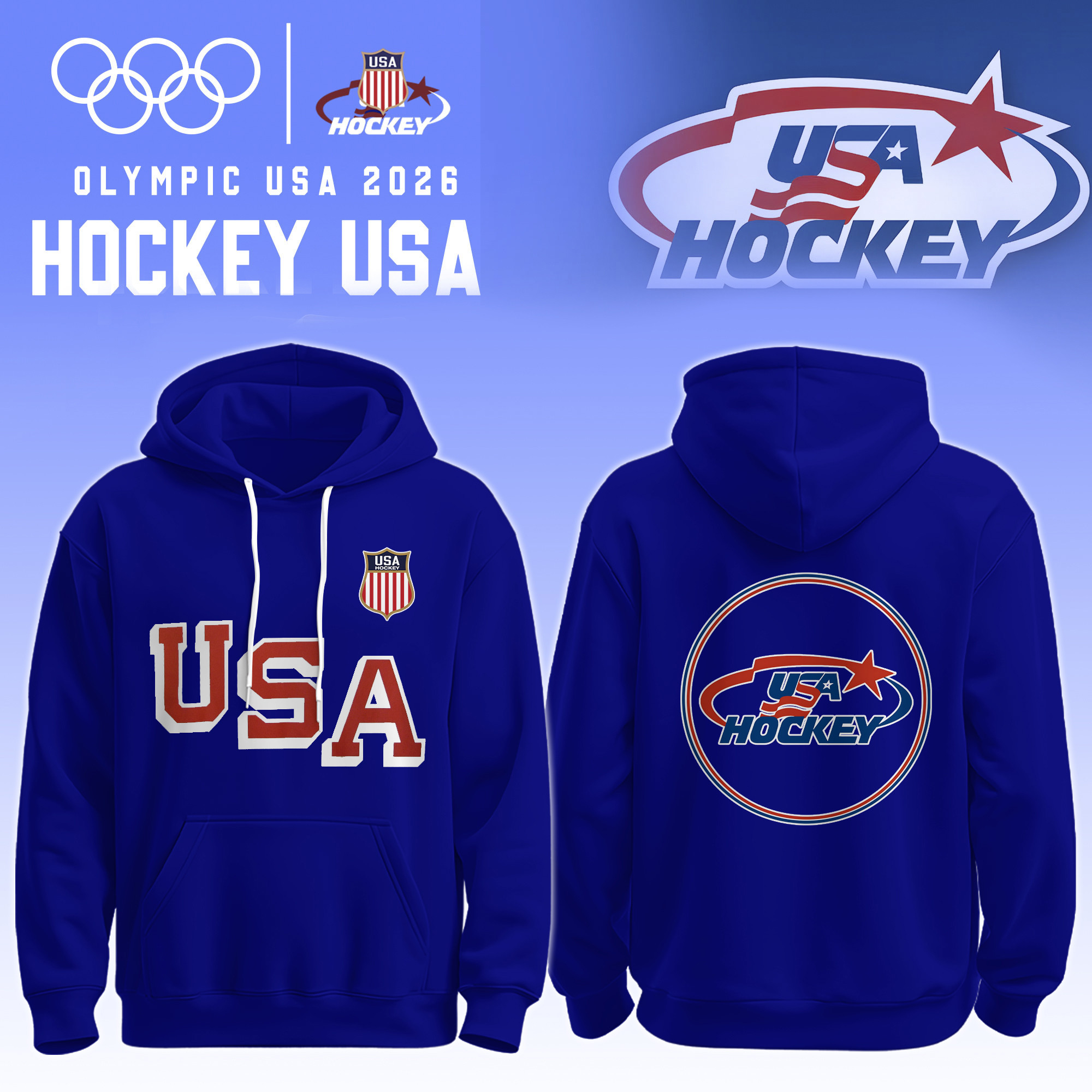 USA 2026 Olympic Hockey Hoodie USA Hockey Gold Merch Best Fan Present