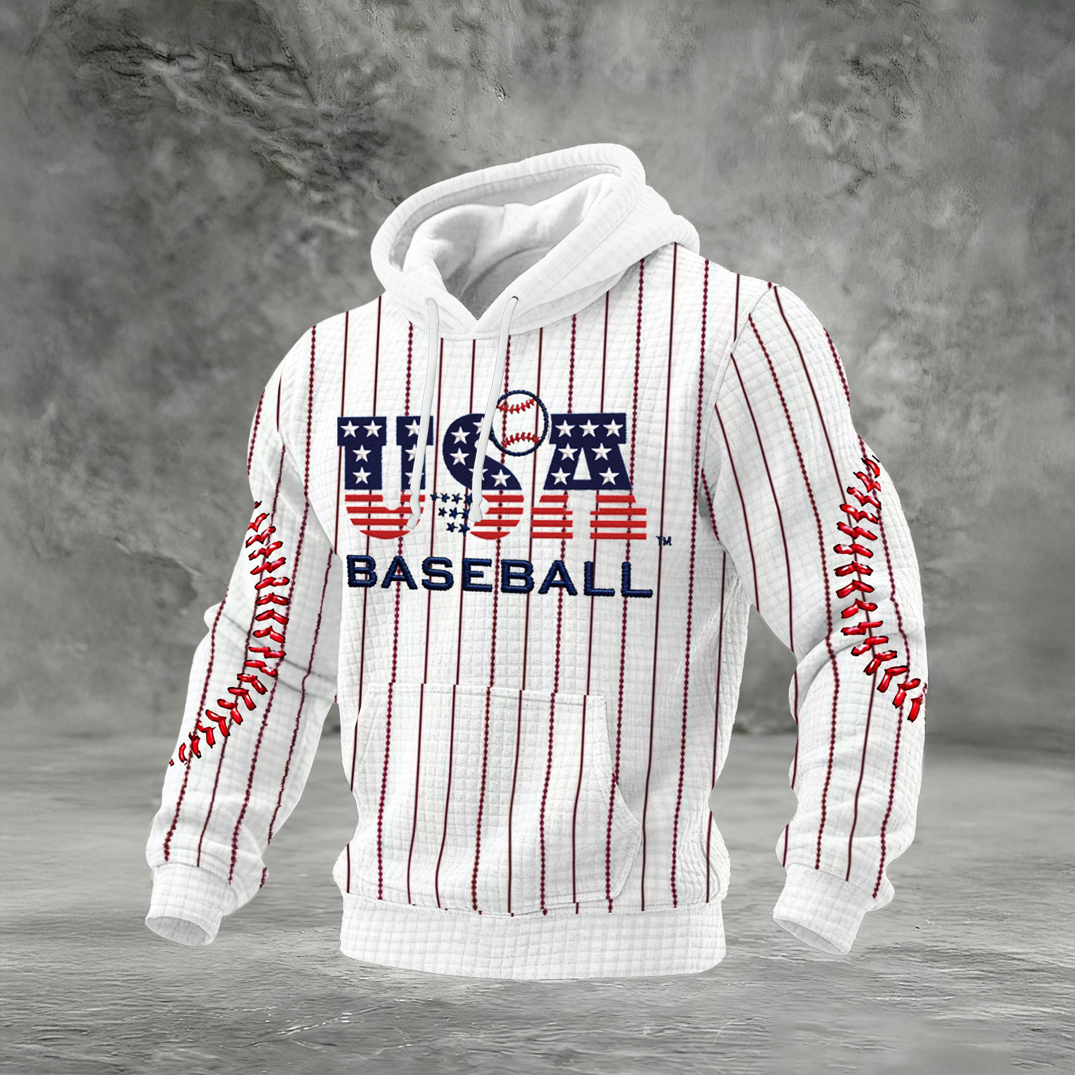 USA 2026 World Baseball Championship Hoodie Baseball Hooded Sweatshirt Game Day Gear