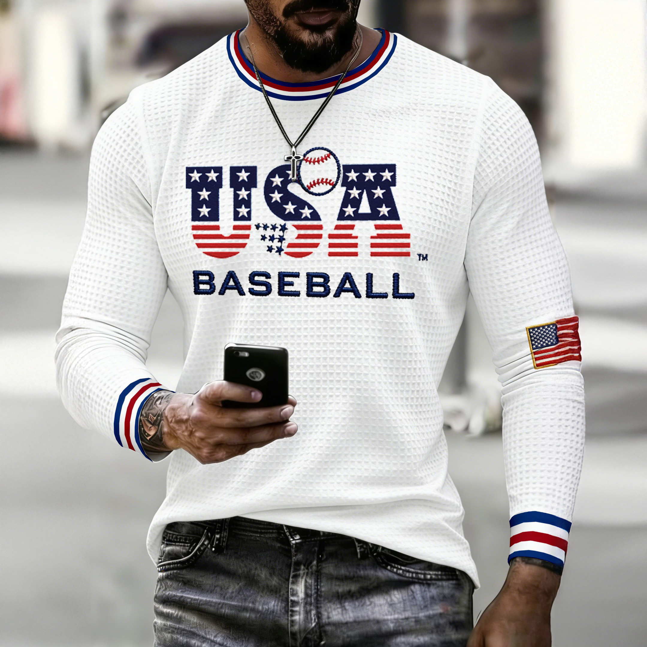 USA 2026 World Baseball Classic Long Sleeve Shirt USA Baseball Merch Gift For Brothers