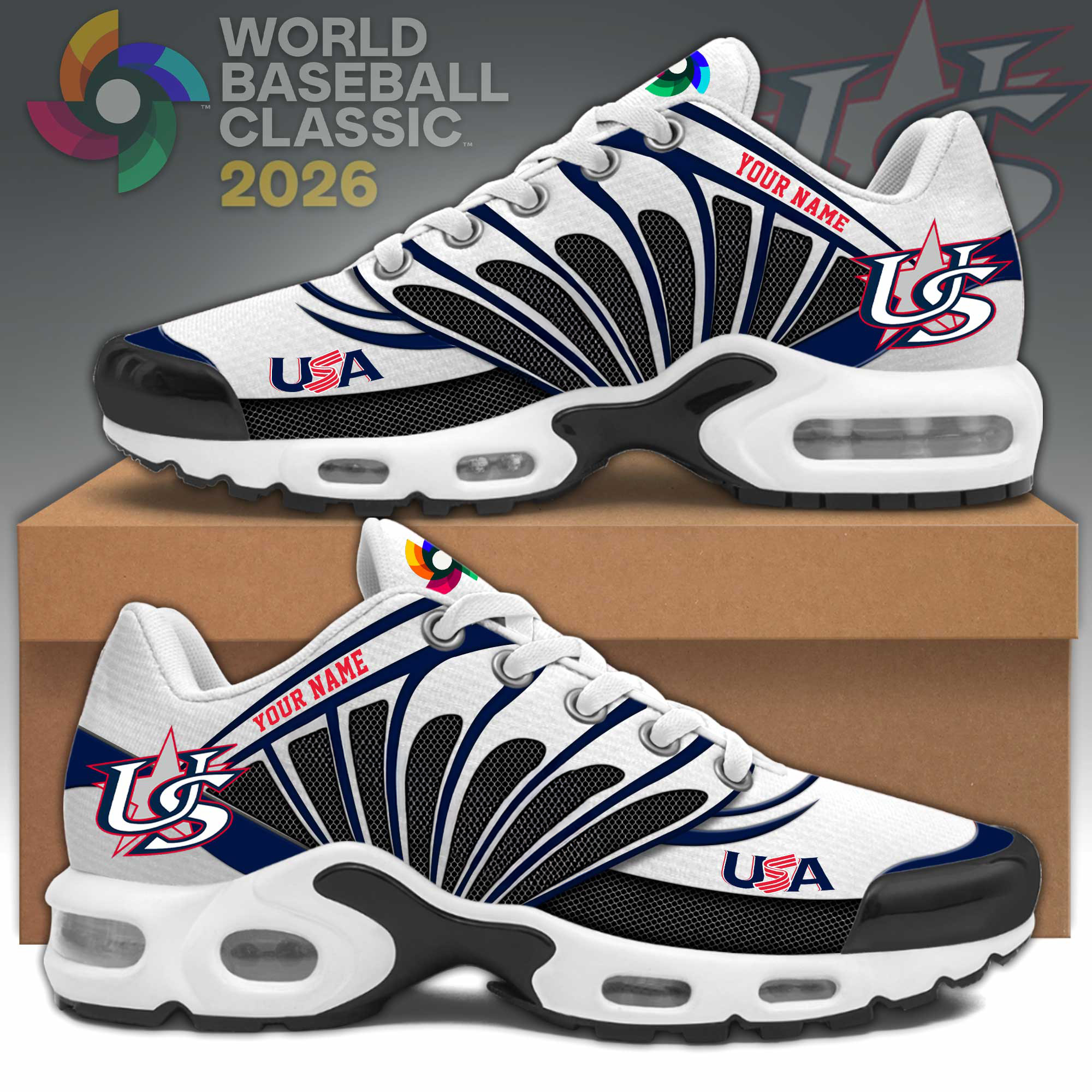 USA 2026 World Baseball Classic Sneakers Baseball Merch Game Day Gear