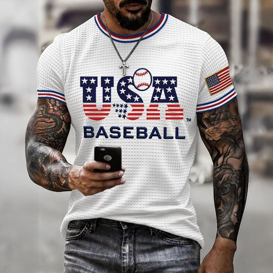 USA 2026 World Baseball Classic T-Shirt American Flag Baseball Merch Gift For Fans