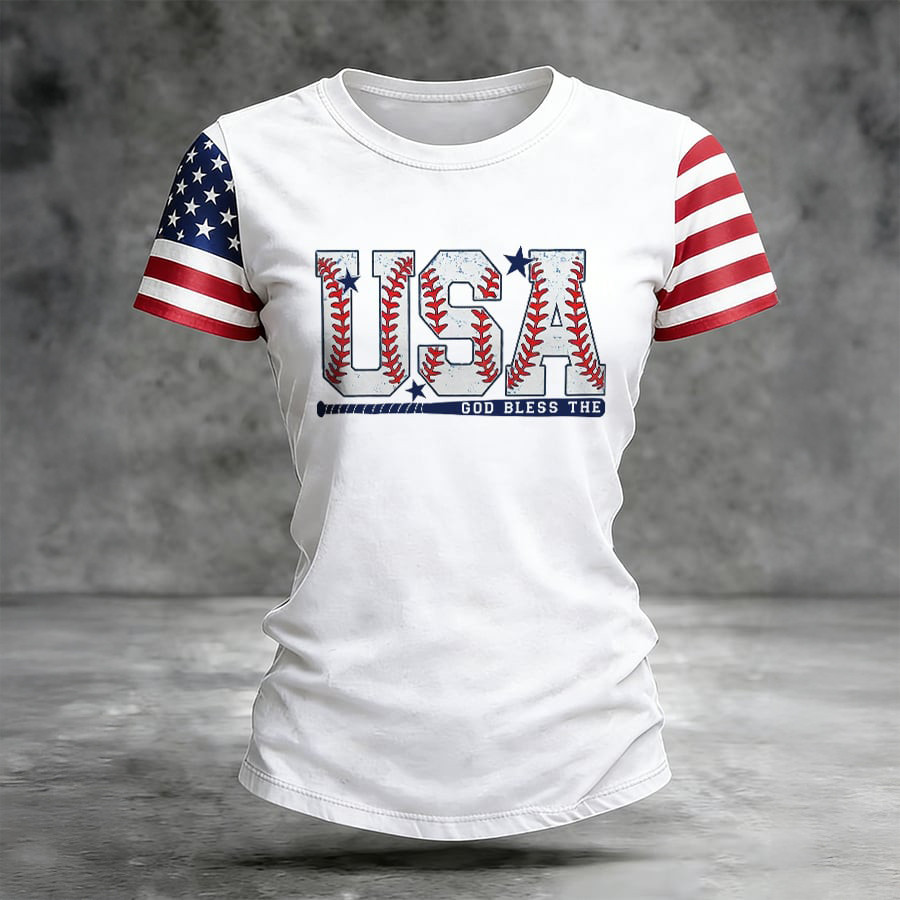 USA 2026 World Baseball Classic T-Shirt American Flag Game Day Shirt Baseball Gear