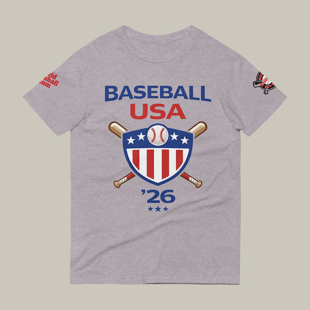 USA 2026 World Baseball Classic T-Shirt Baseball Clothes Game Day Gear For Fan