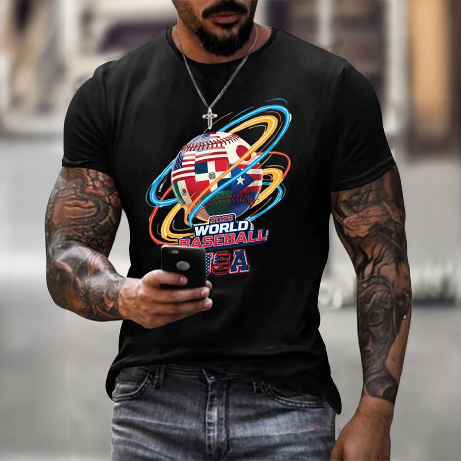 USA 2026 World Baseball Classic T-Shirt Team USA Baseball Clothes Best Gift For Him