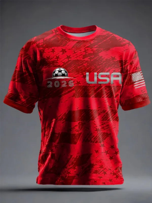 USA 2026 World Cup T-Shirt USMNT Soccer Fan Gear Best Gift For American Football Supporters