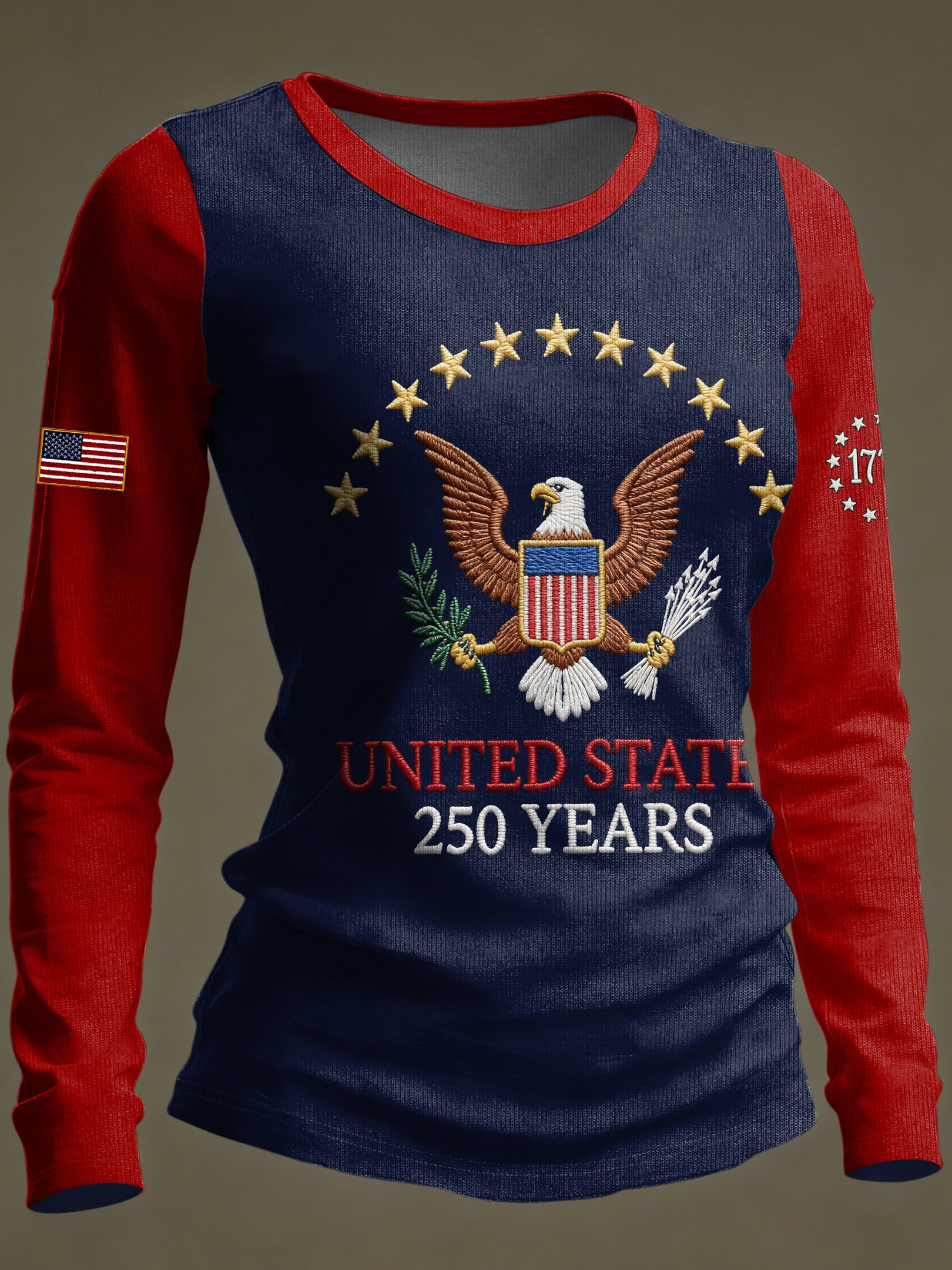 USA 250 Years 1776 2026 Long Sleeve Shirt America's 250 Birthday Apparel 4th Of July Gifts