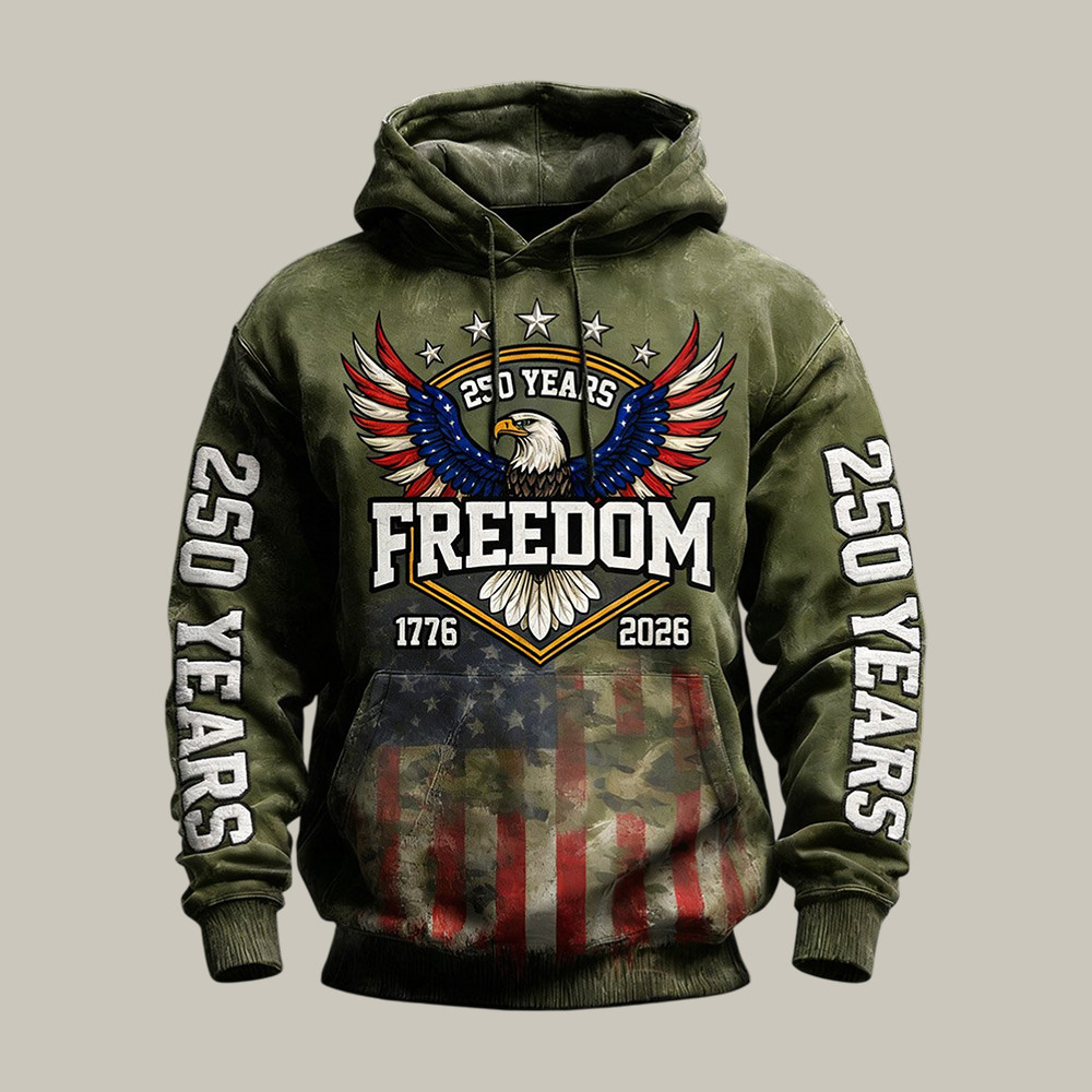 USA 250 Years 1776 2026 Patriotic Eagle Hoodie 4th Of July Outfit Ideas Gift For 4th Of July