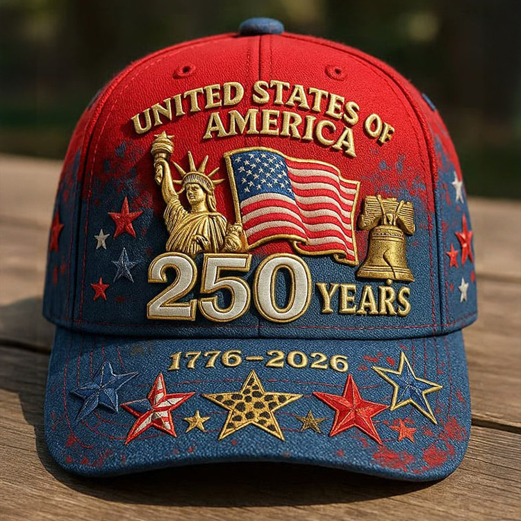 USA 250 Years 1776 2026 Patriotic Hat Statue Of Liberty Baseball Cap Gift For July 4th