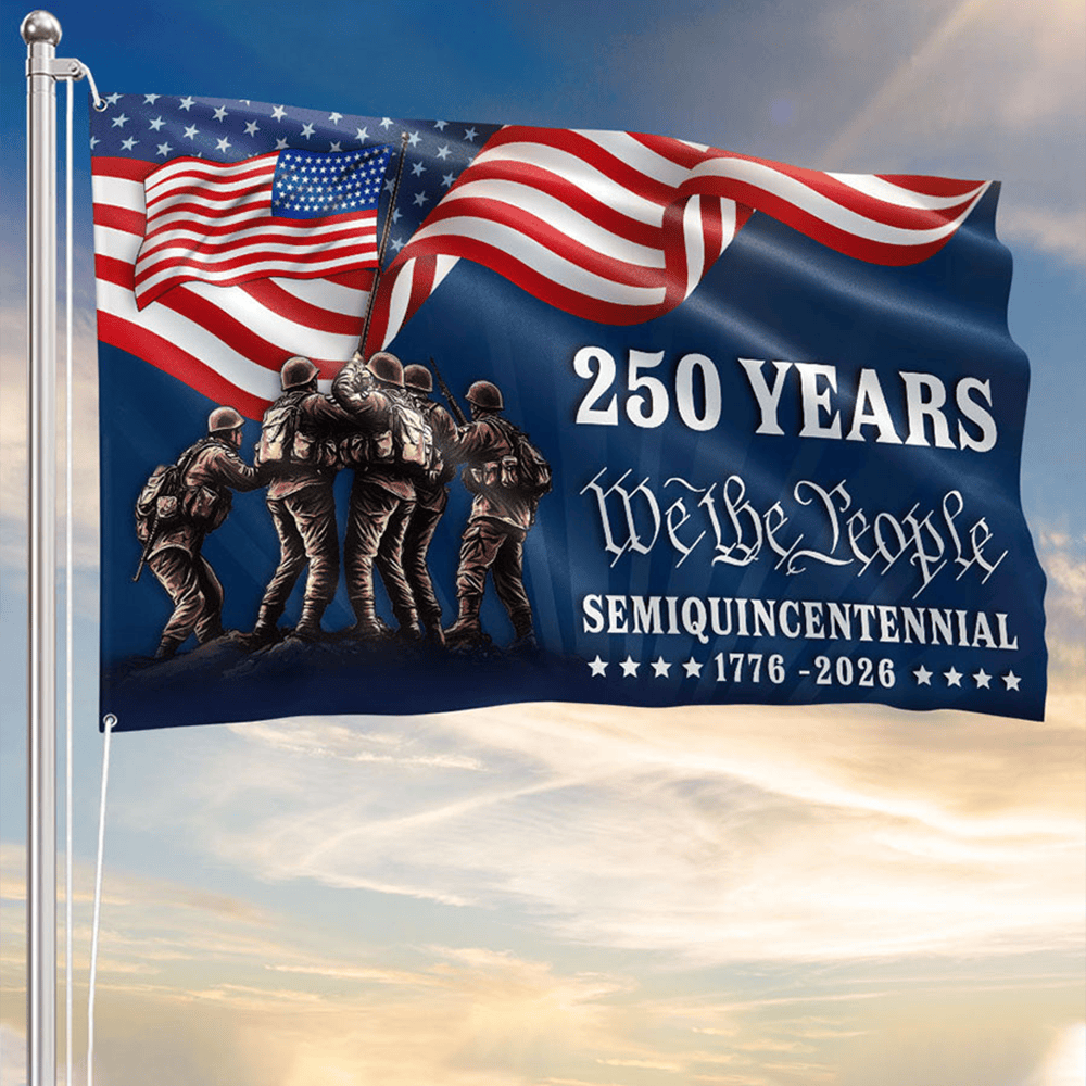 USA 250 Years 1776 2026 Semiquincentennial Flag We The People Flag Gift Ideas For Republic