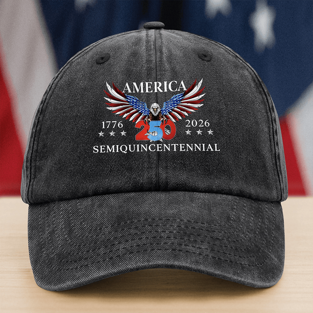 USA 250 Years America 1776 2026 Hat Semiquincentennial Baseball Cap Gift For Patriotic Men