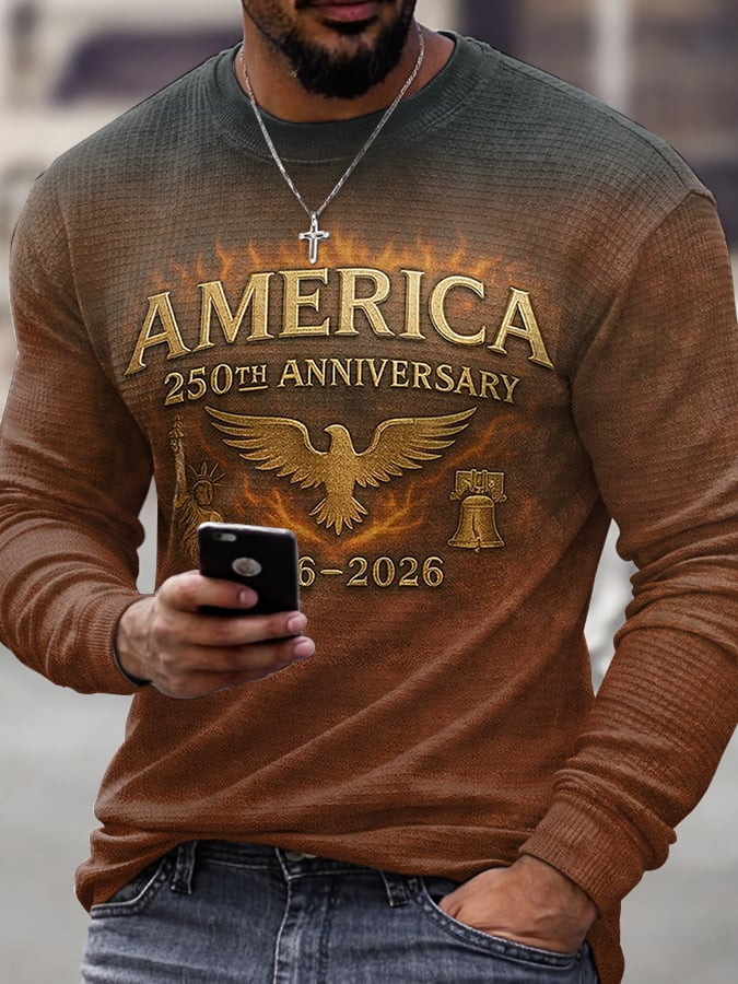 USA 250 Years Of America Long Sleeve Shirt American Patriot Clothing Gifts For Son