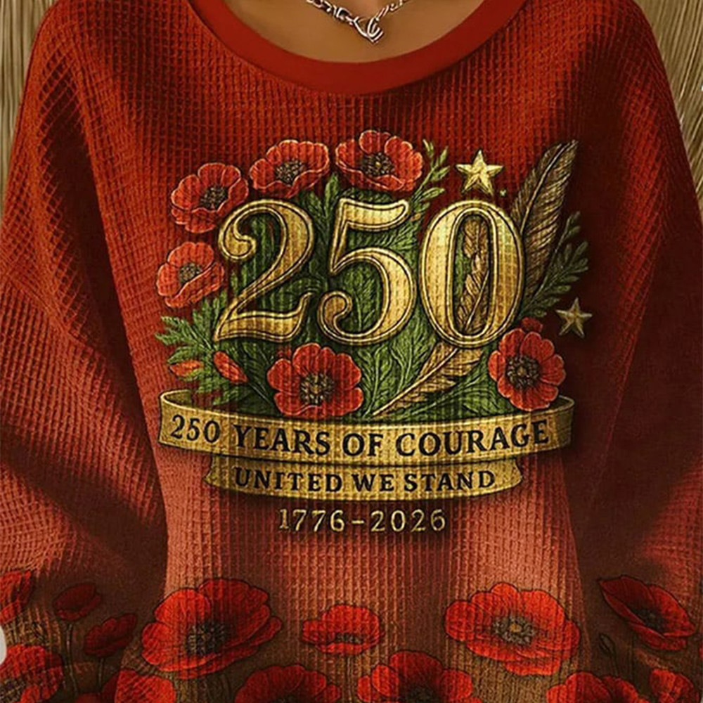 USA 250 Years Of Courage 1776 2026 Sweatshirt United We Stand Freedom Merchandise
