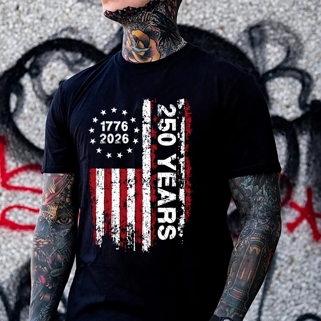 USA 250 Years Of Defending Liberty T-Shirt Retro We The People Apparel Gift For Veteran