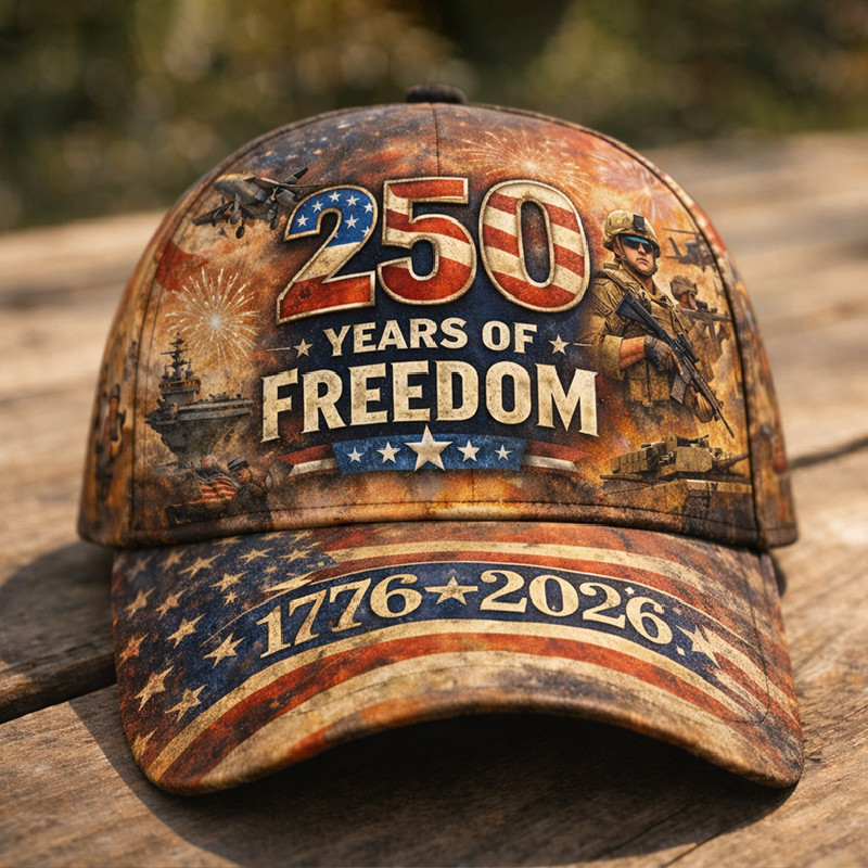 USA 250 Years Of Freedom 1776 2026 Hat Independence Day Baseball Cap Patriotic Gift