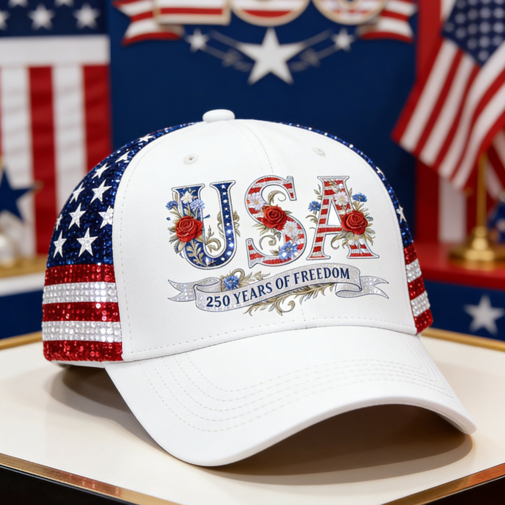 USA 250 Years Of Freedom 1776 2026 Hat Independence Day Baseball Cap Present For Him