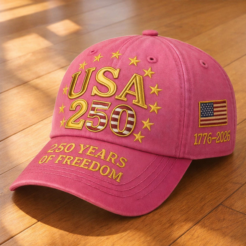 USA 250 Years Of Freedom 1776 2026 Hat Semiquincentennial Merch 4th Of July Gift