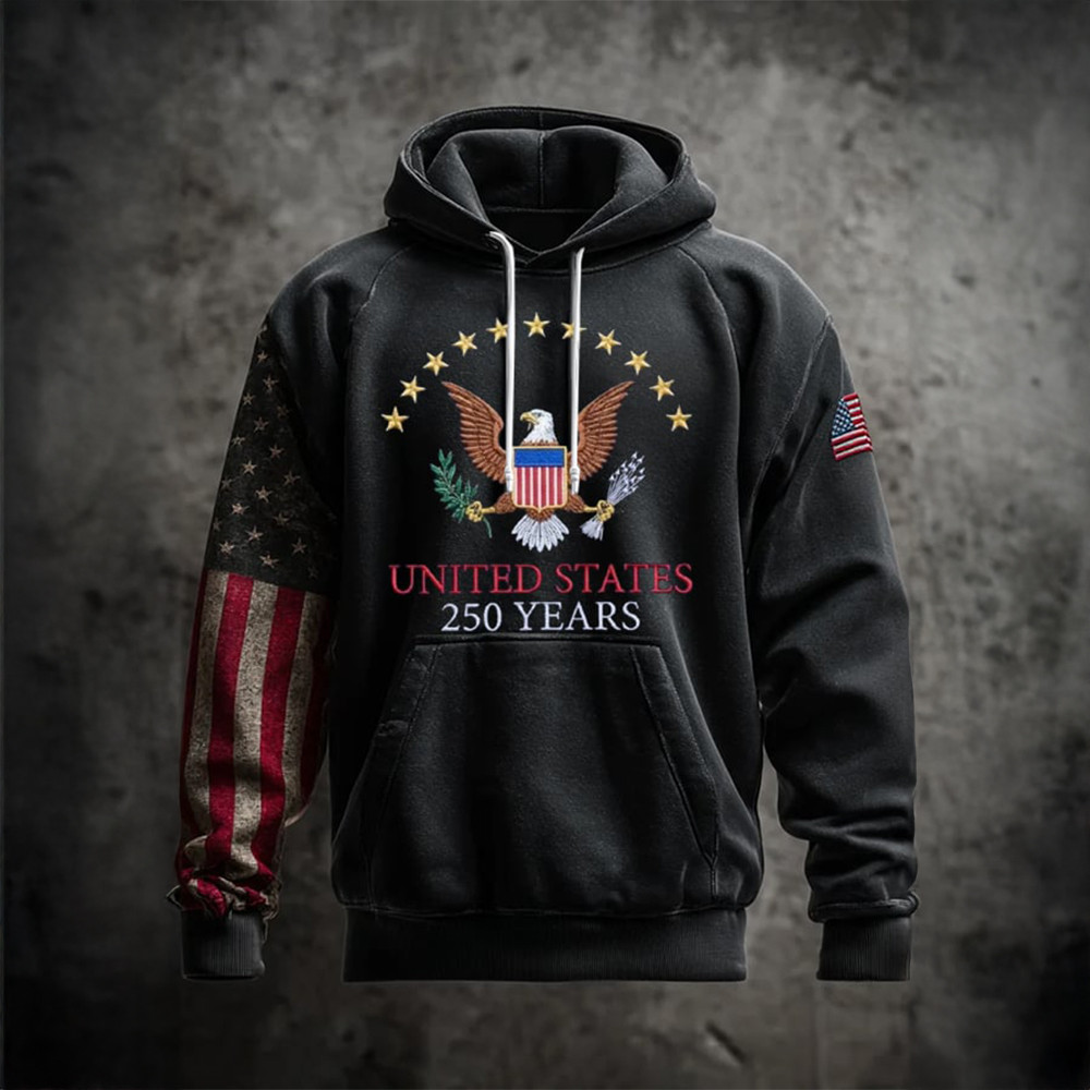 USA 250 Years Of Freedom 1776 2026 Hoodie Independence Day 2026 Apparel