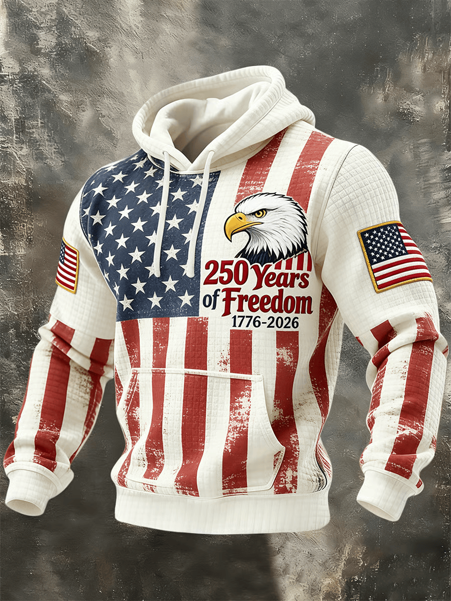 USA 250 Years Of Freedom 1776 2026 Hoodie Patriotic Hoodie Gifts For Patriotic Dad