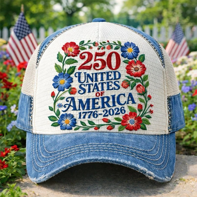 USA 250 Years Of Freedom Baseball Cap United States Of America Hat Gifts For Him