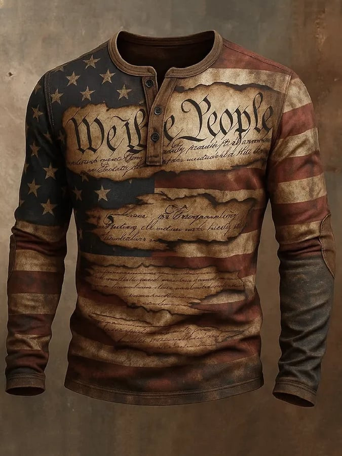 USA 250 Years Of Freedom Button Long Sleeve Shirt We The People Clothing Gift Ideas