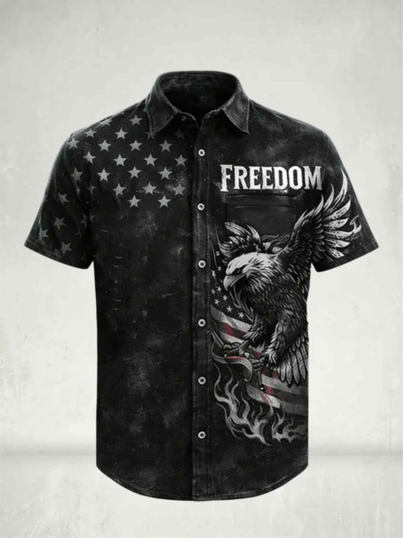 USA 250 Years Of Freedom Button Shirt Semiquincentennial 1776 2026 Clothing Patriotic Gift Idea