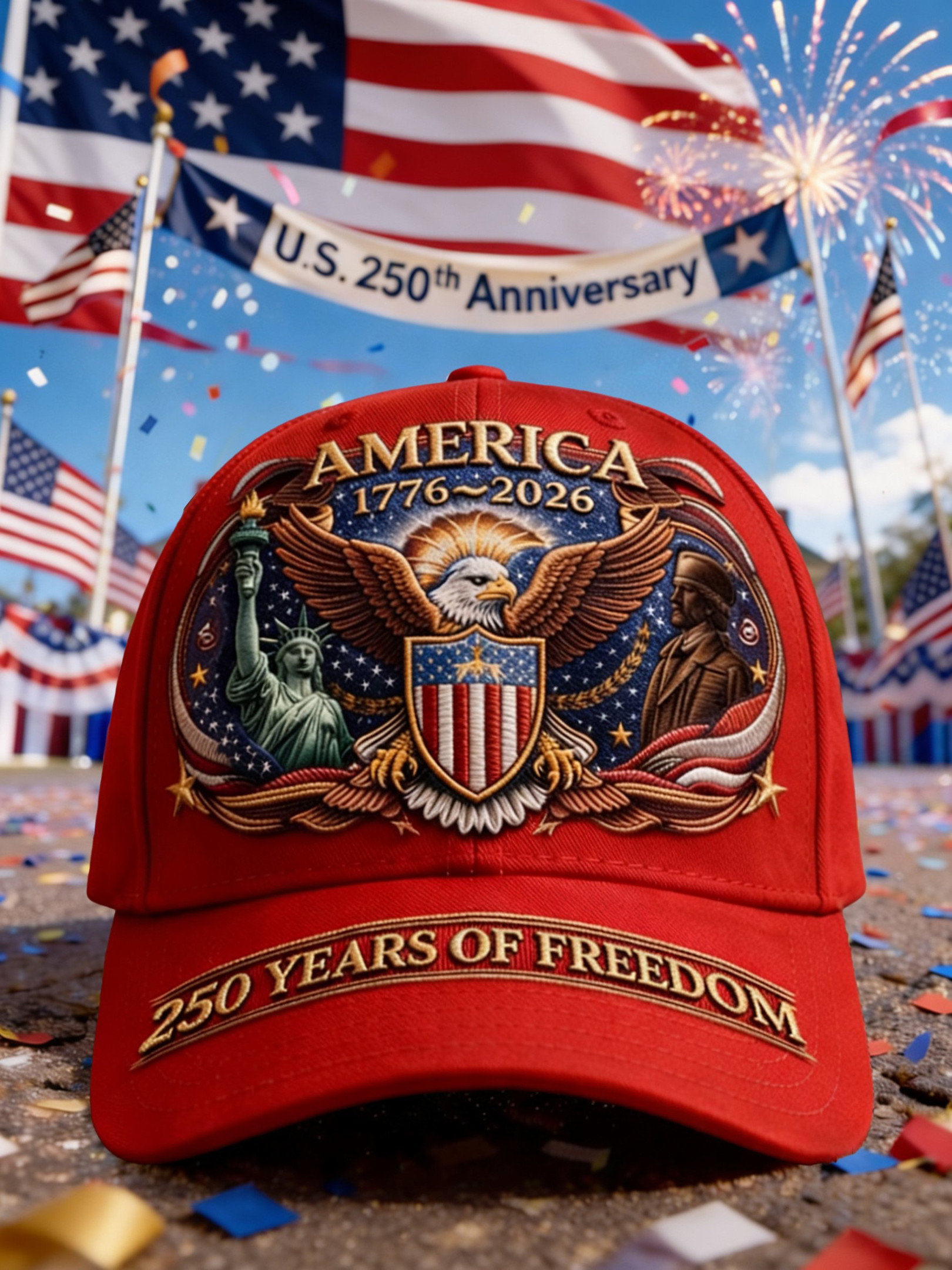 USA 250 Years Of Freedom Hat Patriotic 1776 2026 Hat Gifts For Independence Day USA 250 Years Of Freedom Hat Patriotic 1776 2026 Hat Gifts For Independence Day