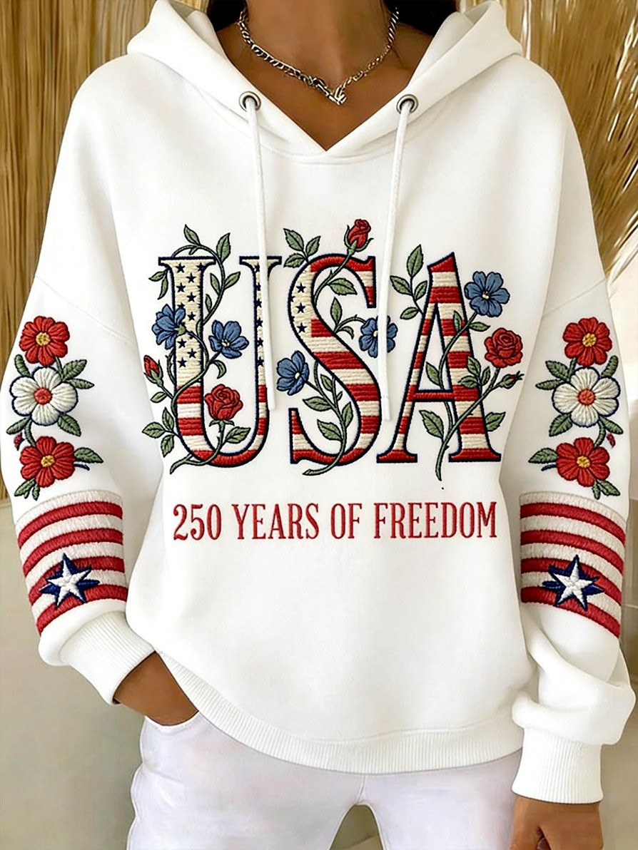 USA 250 Years Of Freedom Hoodie 1776 2026 Merch Semiquincentennial Gifts