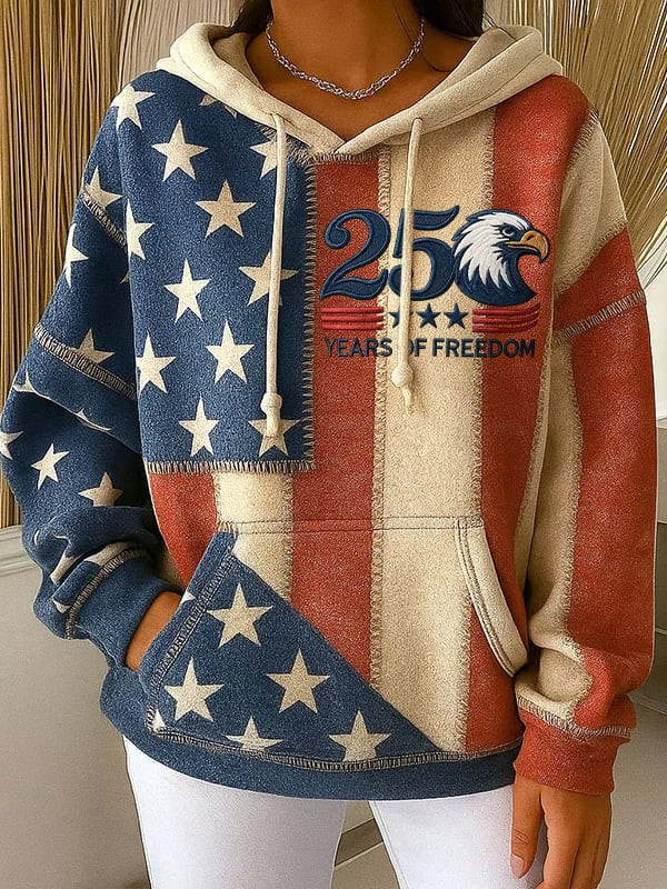USA 250 Years Of Freedom Hoodie America 250Th Anniversary Patriotic Clothing Gifts For Mom